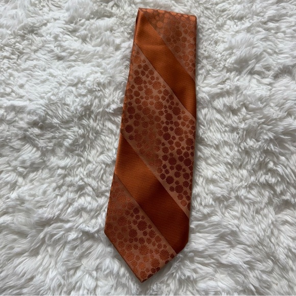 Givenchy Orange Patterned Tie - Picture 12 of 12